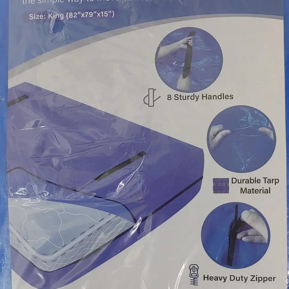 Mattress Protector For Moving / Storing King Size Mattress Reusable